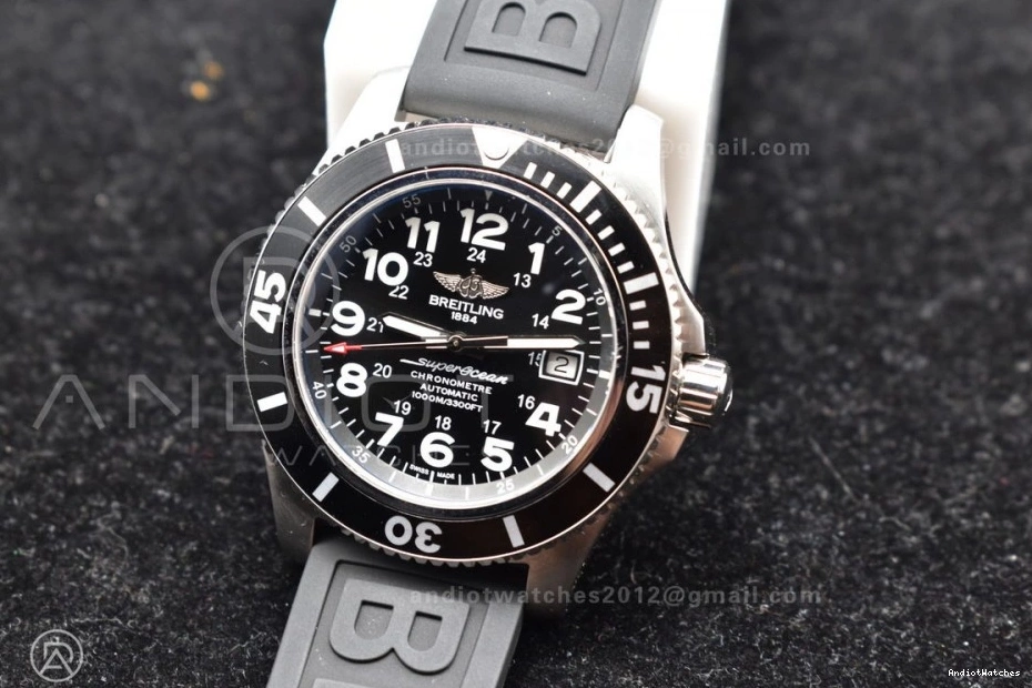 GoodFit On Best 1167 Automatic Edition Rubber TF Bezel 1:1 Strap Black A 44 Dial Black Superocean Black 1116